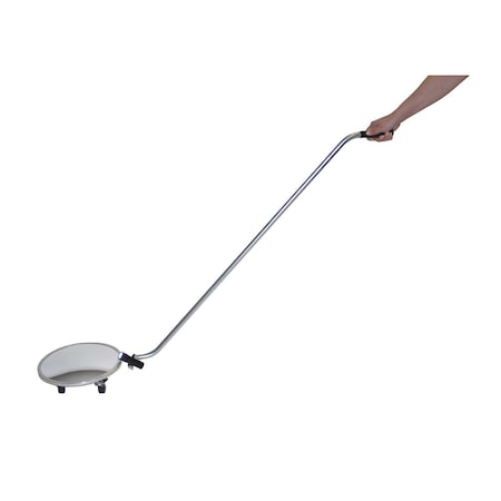 Se-Kure Convex Safety Mirror, Acrylic, 12 in, Plastic Back, Circular, 160 Degrees Viewing Angle DM-12WLC12"CvxW/wheels+light